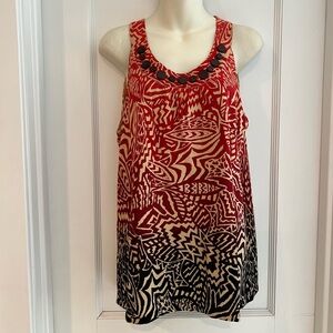 Jones New York Sleeveless Top Size Large